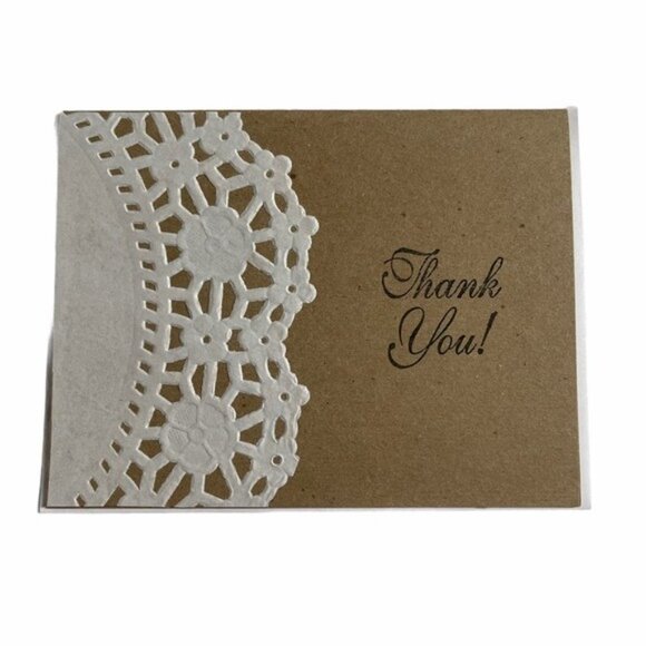 Special Doily Thank You Card Bundle Set of 6 - Picture 2 of 12